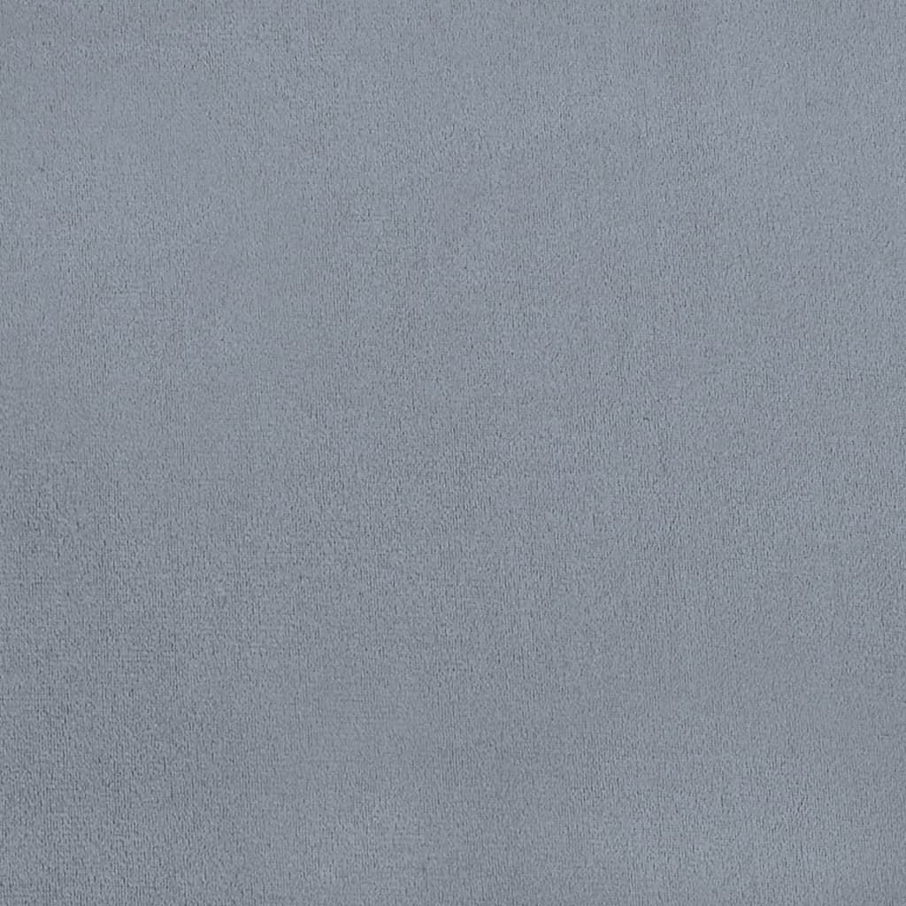 Chaises de salle à manger, lot de 4, velours gris clair