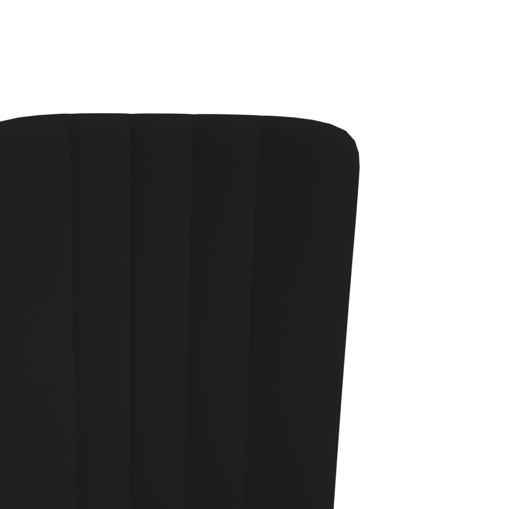 Dining chairs 4 pcs. Black velvet
