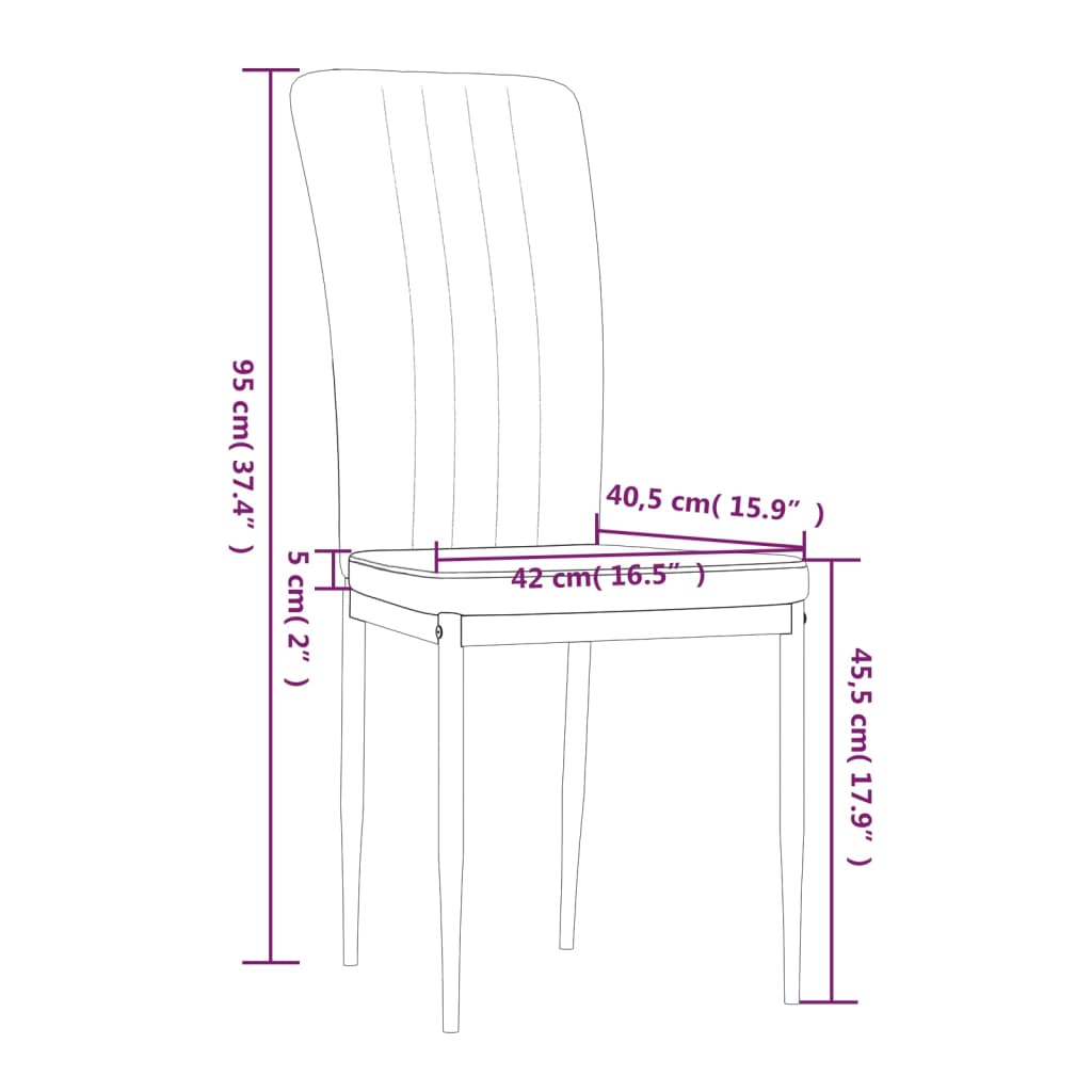 Dining chairs 4 pcs. Black velvet