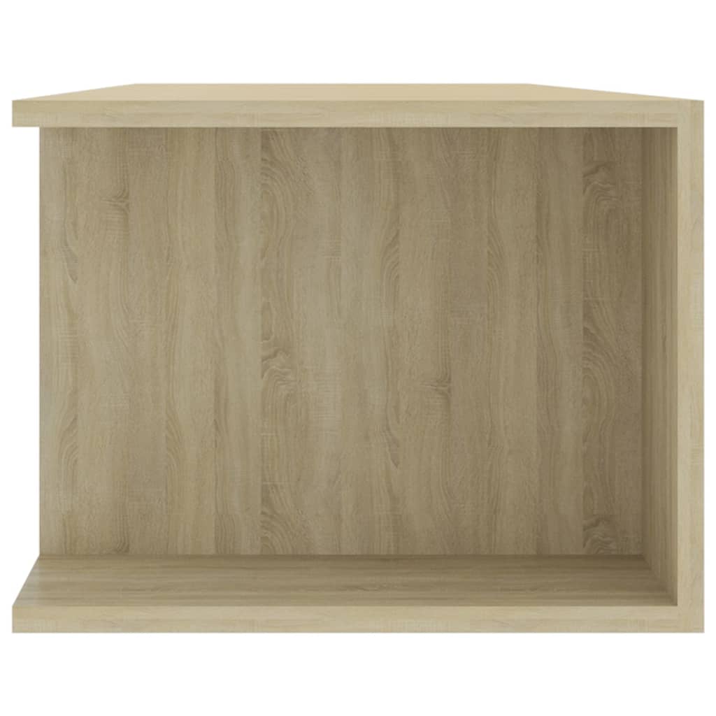 Meuble TV avec lumières LED Chêne Sonoma 135x39x30 cm