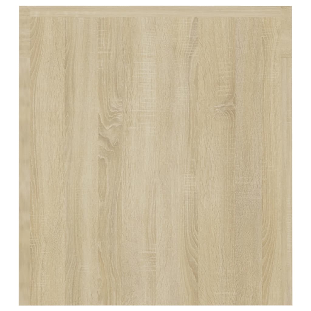 Meuble TV avec lumières LED Chêne Sonoma 120x35x40 cm