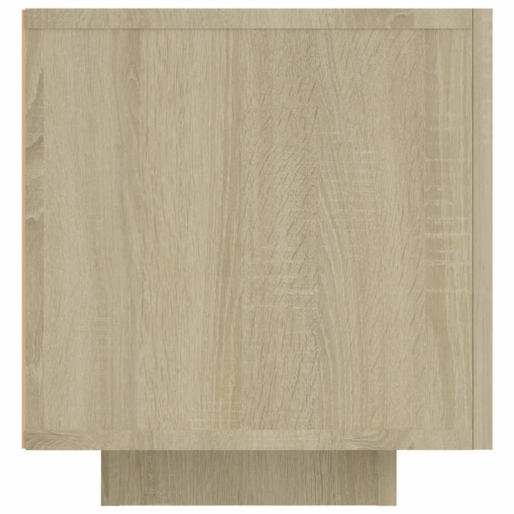 Meuble TV avec lumières LED Chêne Sonoma 160x35x40 cm