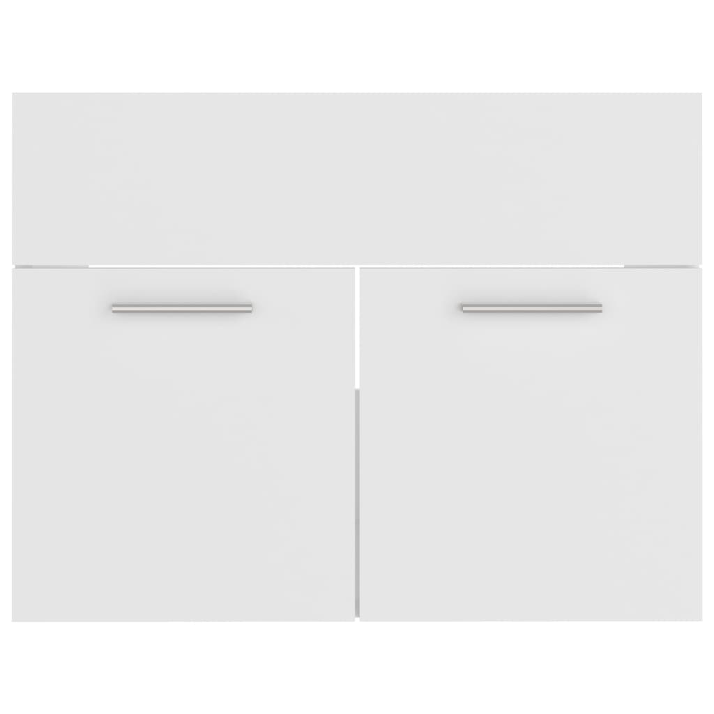 Washbasin Cabinet White 60x38.5x46 cm Wood Material