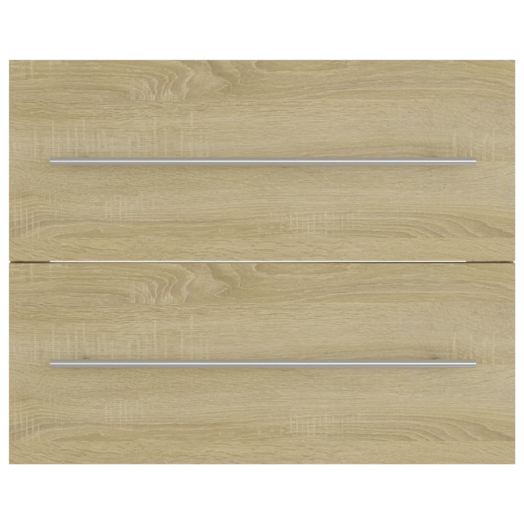 Waschbeckenunterschrank Sonoma-Eiche 60x38,5x48cm Holzwerkstoff