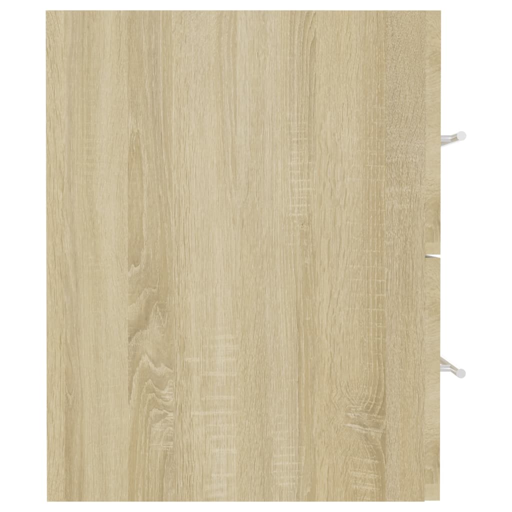 Waschbeckenunterschrank Sonoma-Eiche 80x38,5x48cm Holzwerkstoff