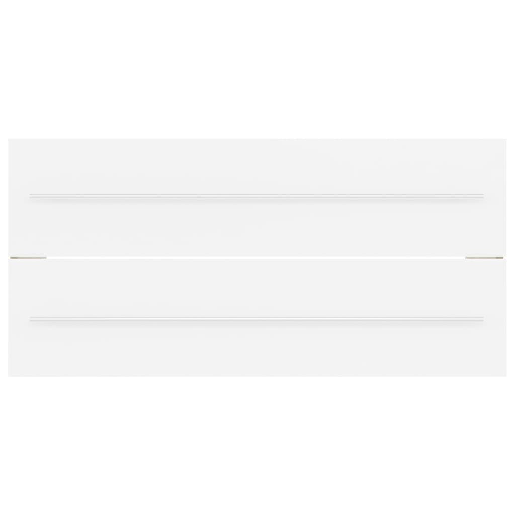 Washbasin Cabinet White 100x38.5x48 cm Wood Material