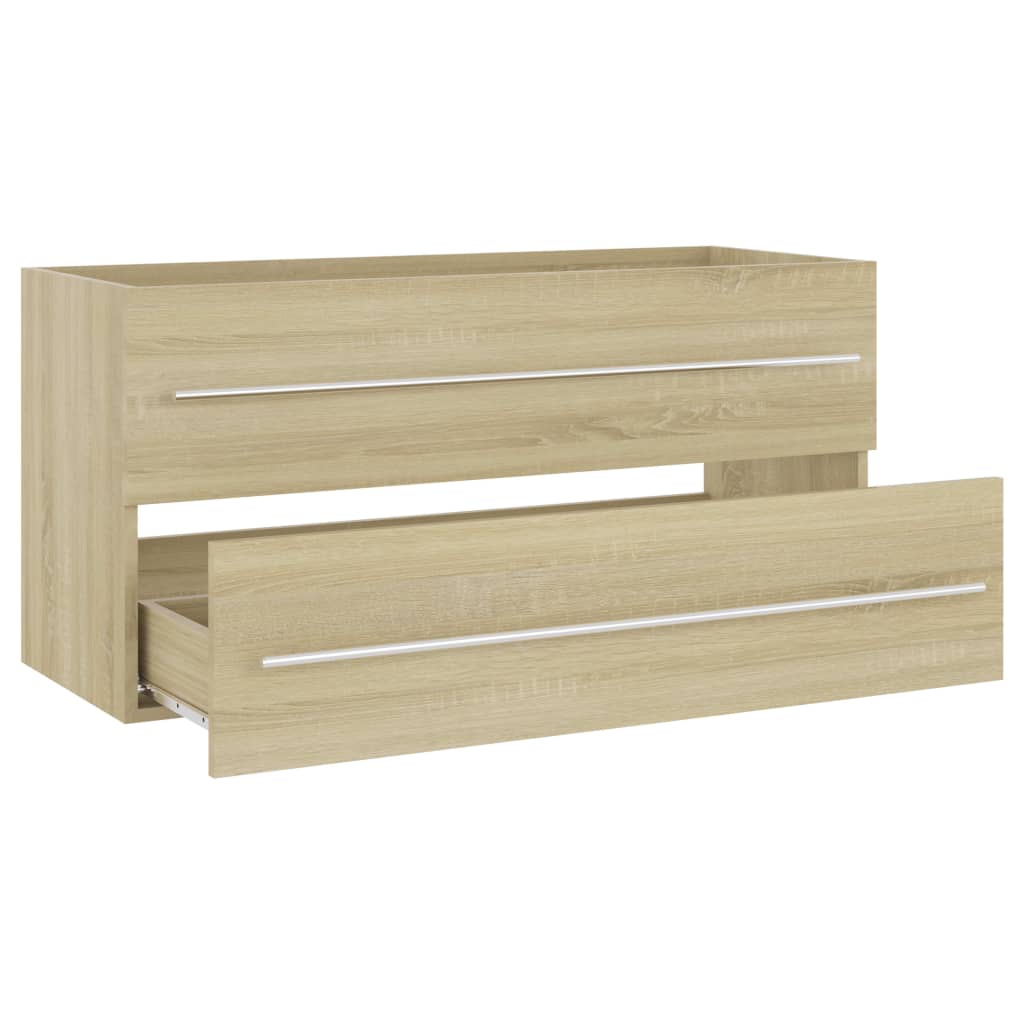 Waschbeckenunterschrank Sonoma-Eiche 100x38,5x48 cm