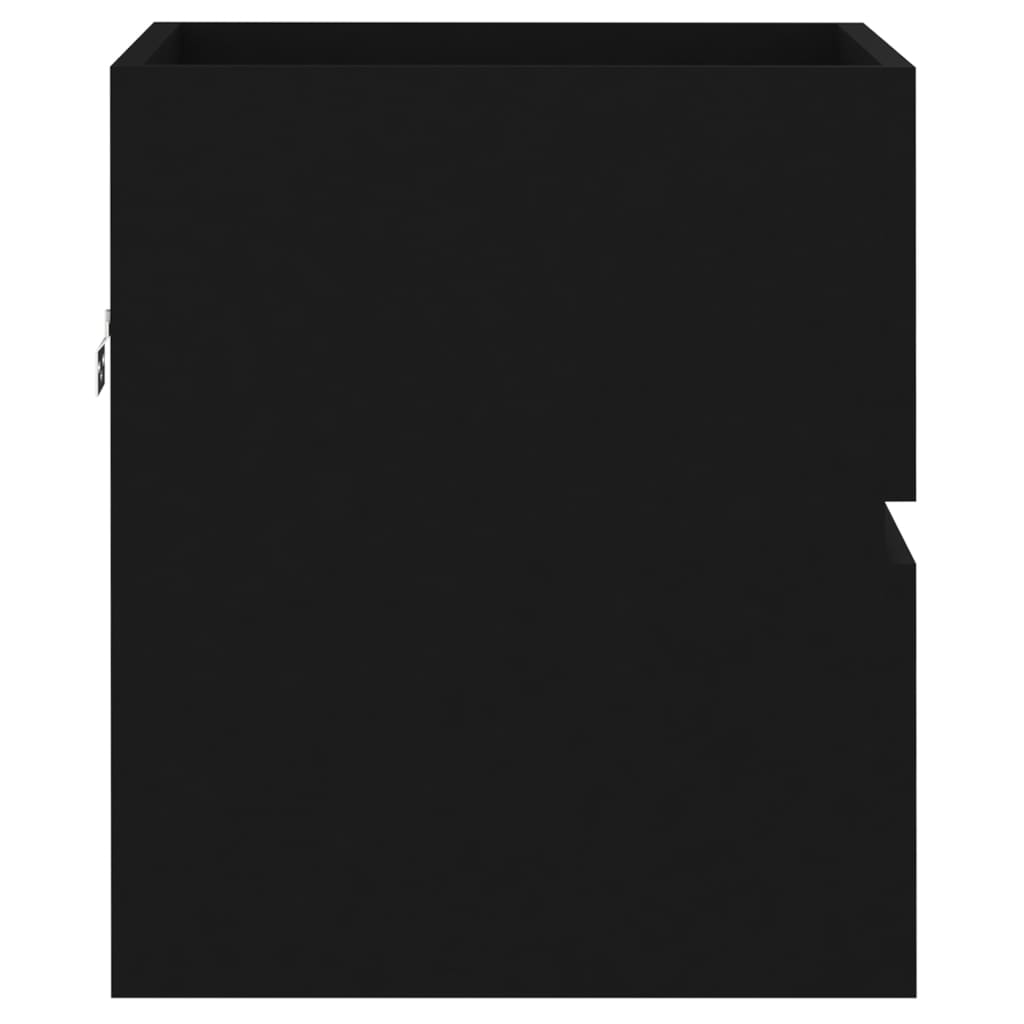 Washbasin Cabinet Black 41x38.5x45 cm Wood Material
