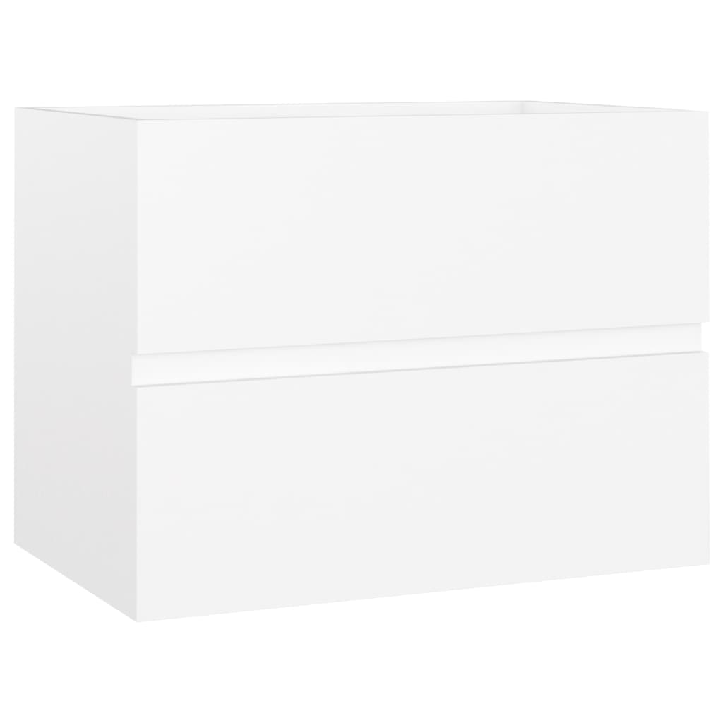 Washbasin Cabinet White 60x38.5x45 cm Wood Material