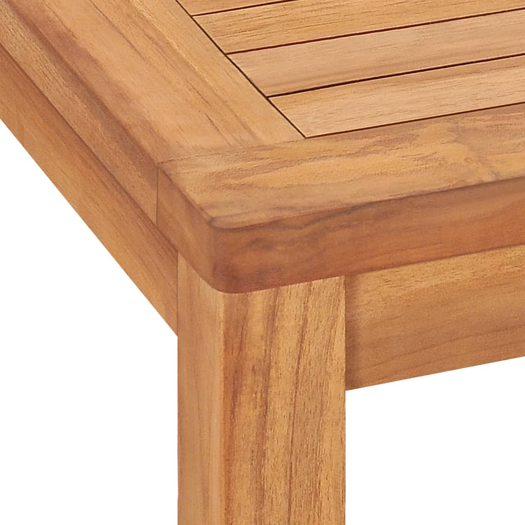 5-teiliges Garten-Ess-Set 140 x 80 cm Massivholz Teak