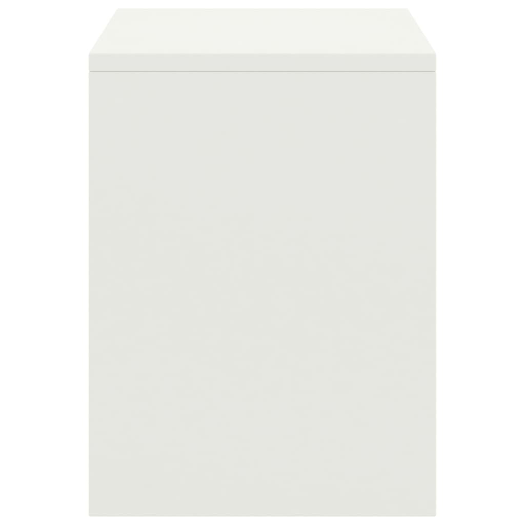Tables de chevet, lot de 2, blanc, 35 x 30 x 40 cm, pin massif