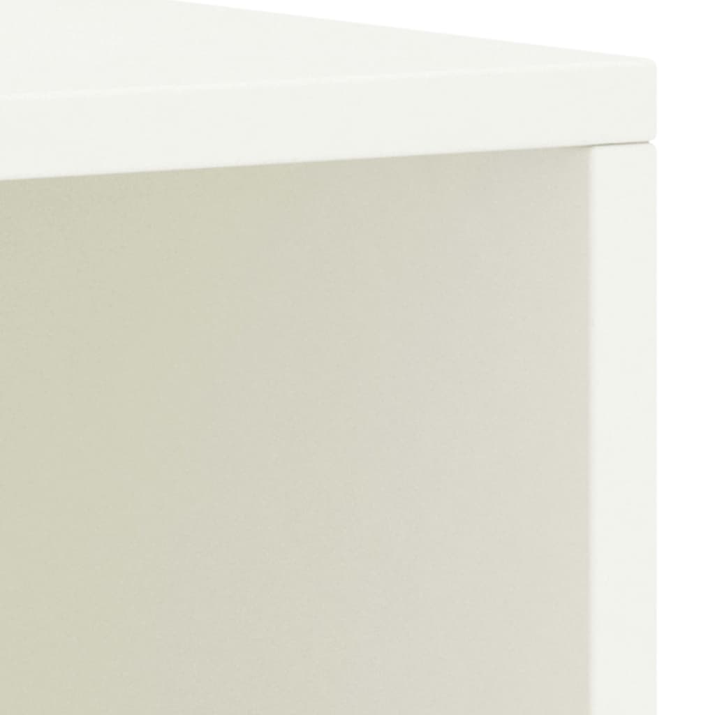Tables de chevet, lot de 2, blanc, 35 x 30 x 40 cm, pin massif