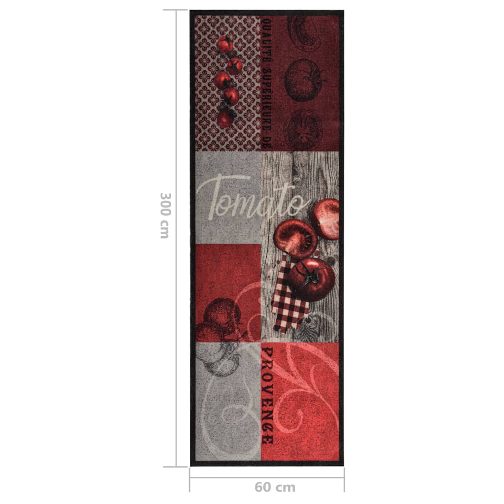 Tapis de cuisine lavable tomates 60x300 cm