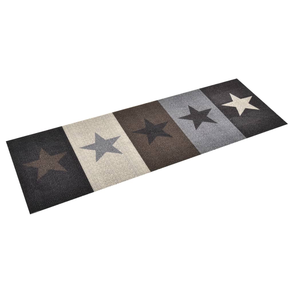 Tapis de cuisine lavable avec étoiles 60x300 cm