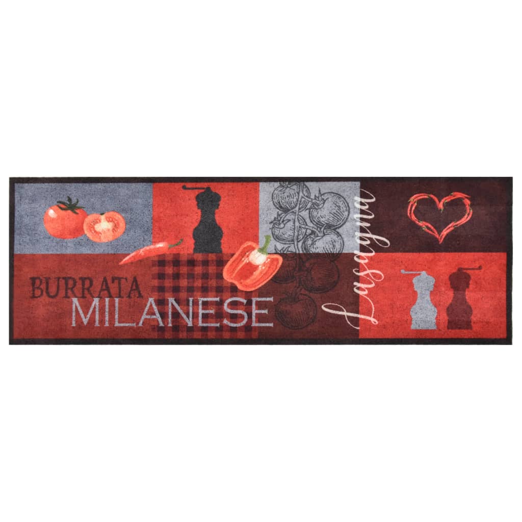 Tapis de cuisine lavable tomates 60x300 cm