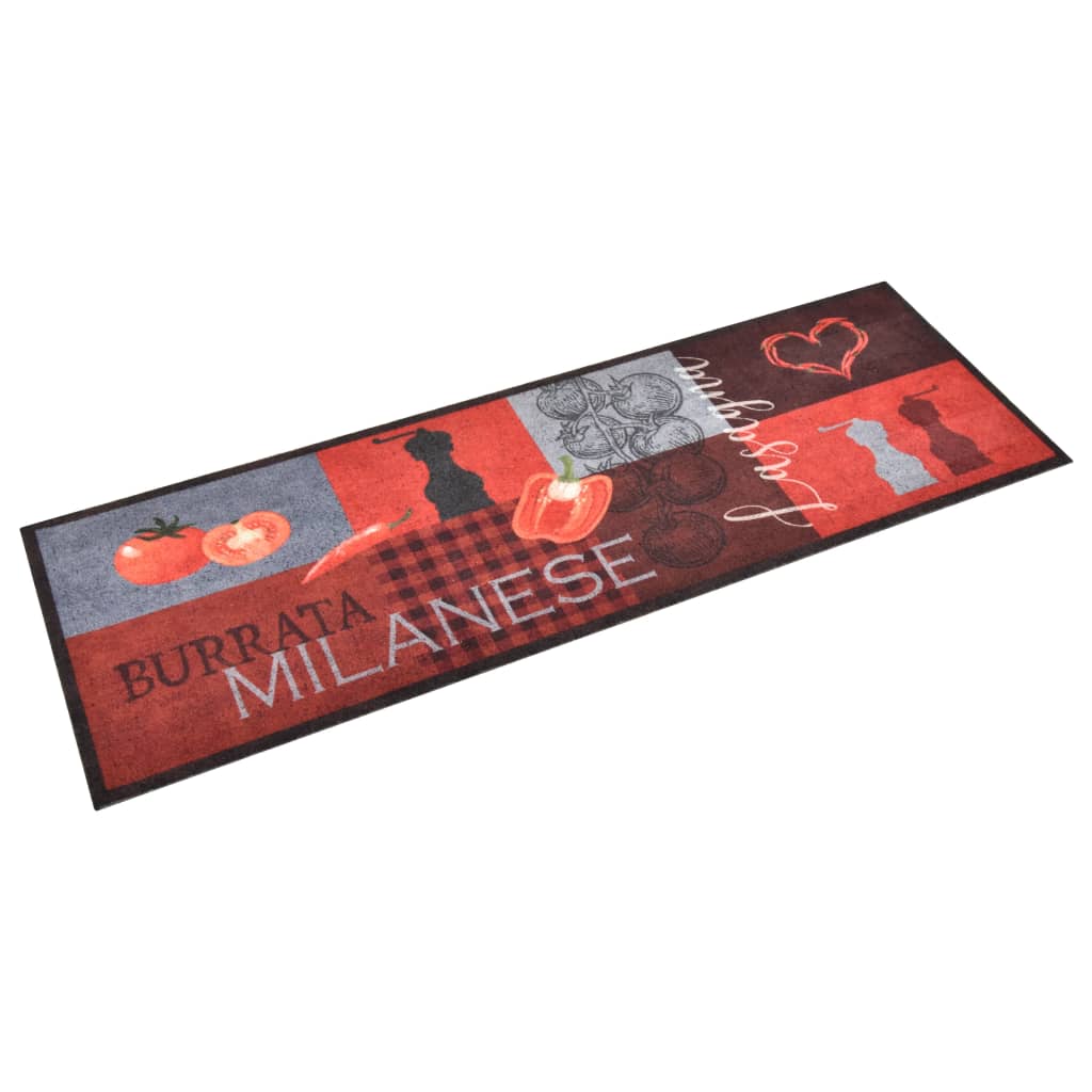 Tapis de cuisine lavable tomates 60x300 cm