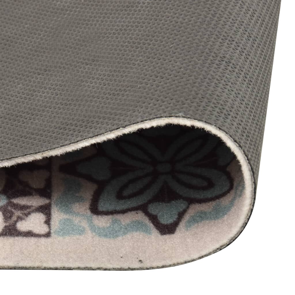 Tapis de cuisine lavable mosaïque multicolore 60x300 cm