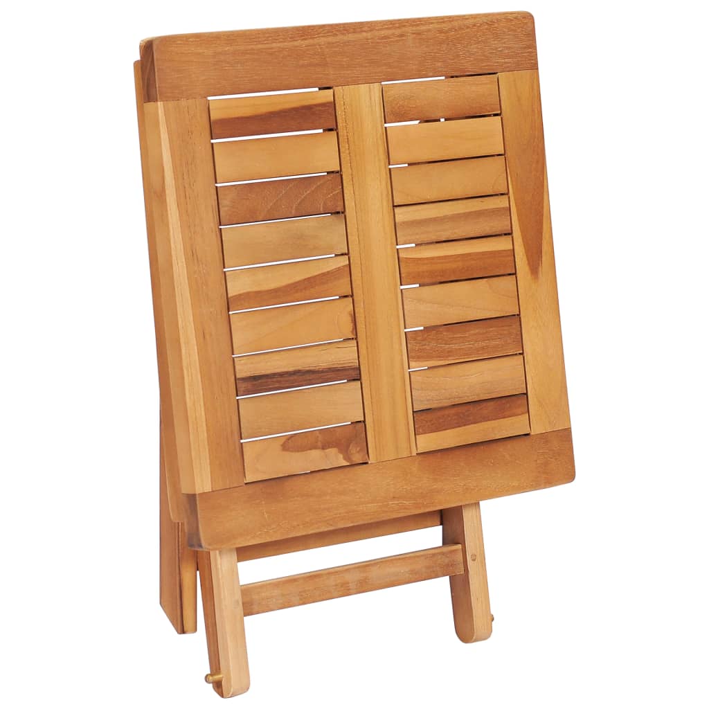 Chaise longue avec table et coussin en bois de teck massif