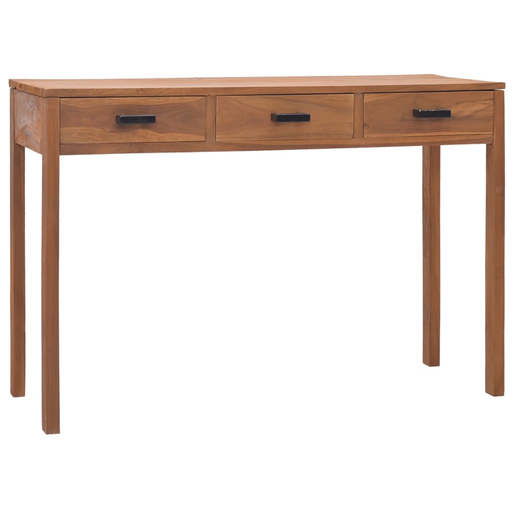 Schreibtisch 110x40x75 cm Massivholz Teak