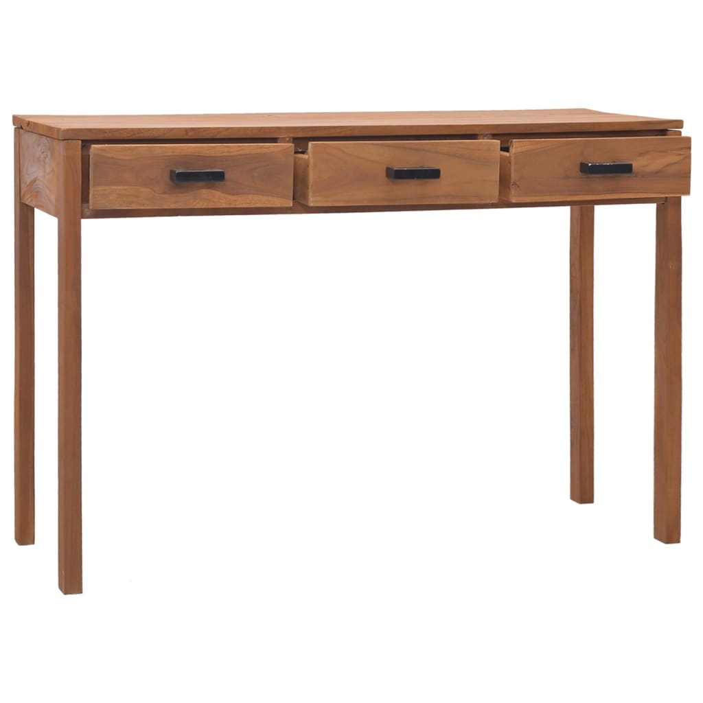 Schreibtisch 110x40x75 cm Massivholz Teak