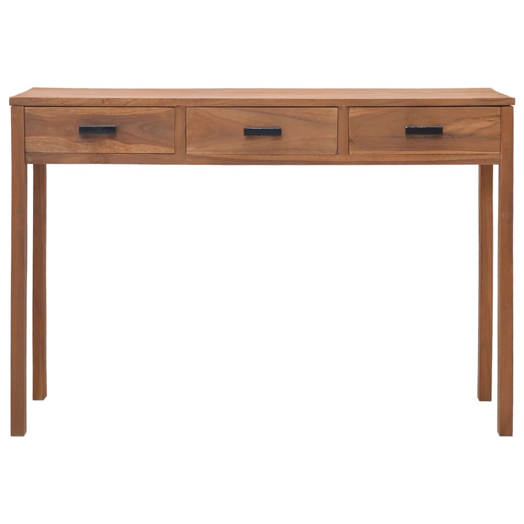 Schreibtisch 110x40x75 cm Massivholz Teak