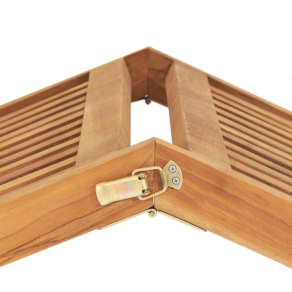 Chaise longue en bois de teck massif
