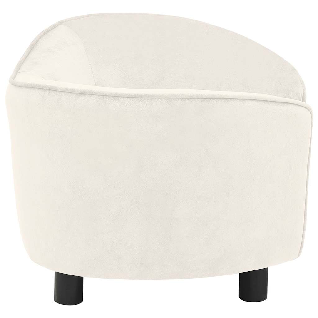 Dog sofa cream 69x49x40 cm plush
