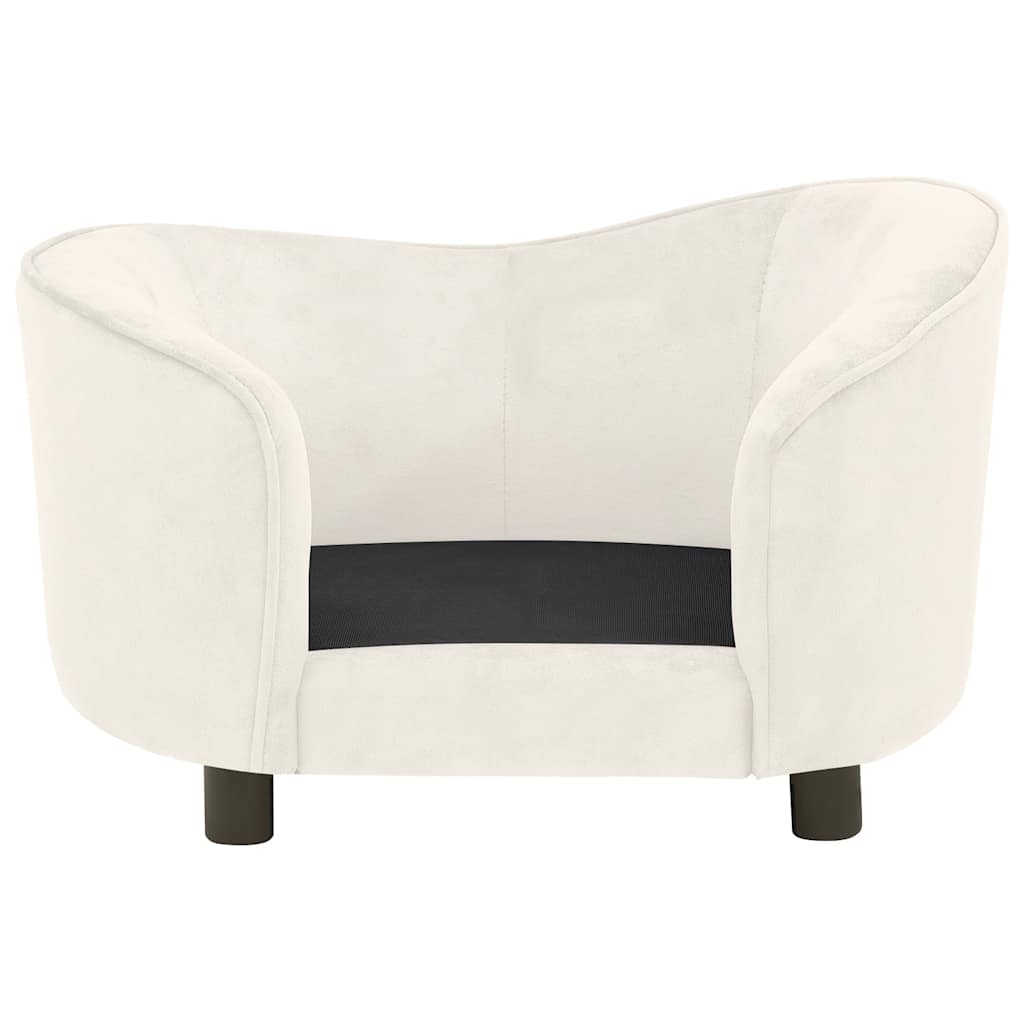 Dog sofa cream 69x49x40 cm plush