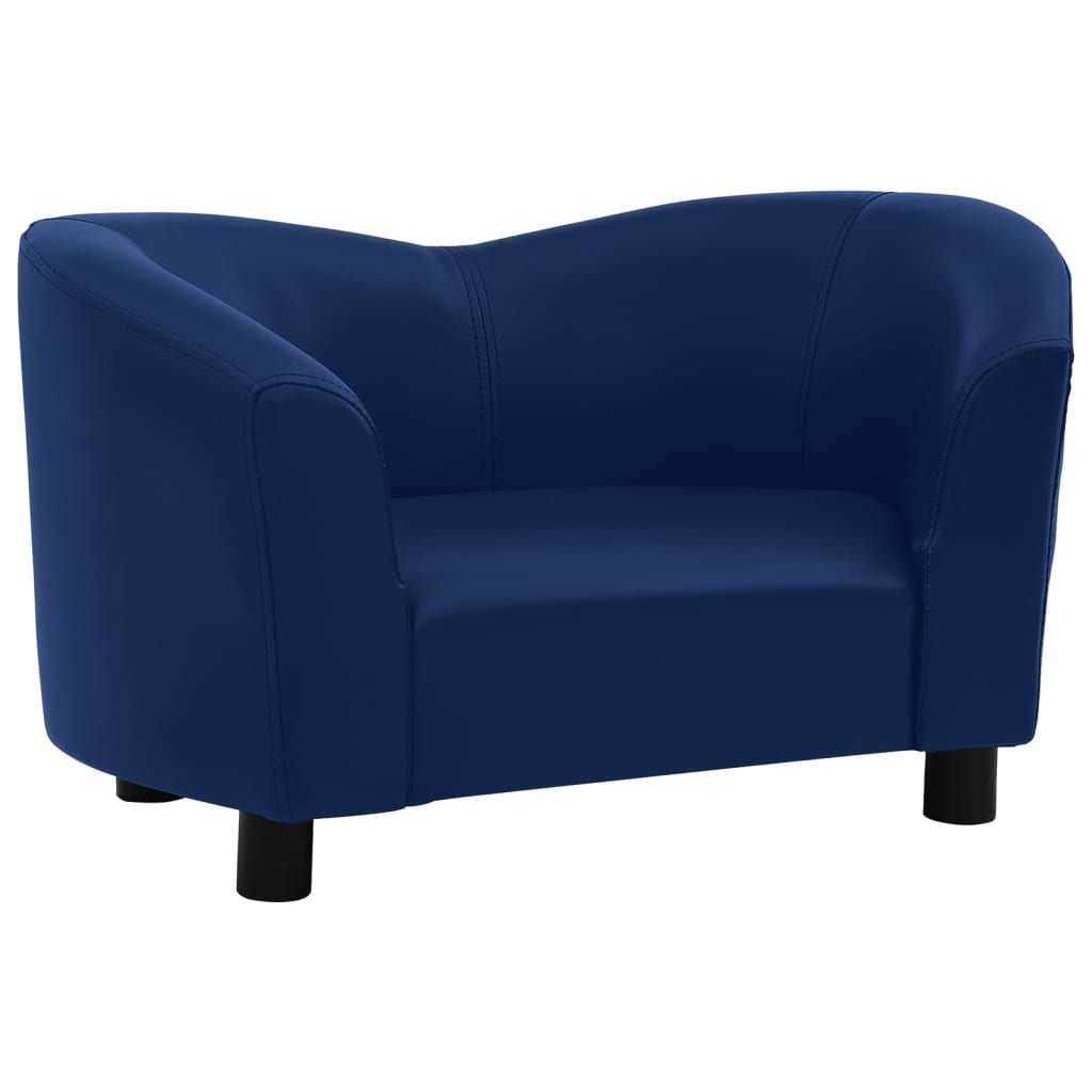 Hundesofa Blau 67x41x39 cm Kunstleder