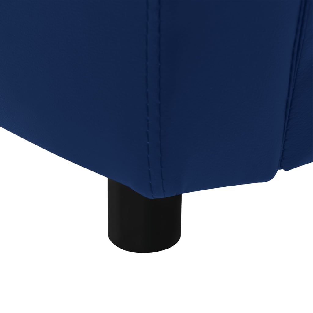 Hundesofa Blau 67x41x39 cm Kunstleder