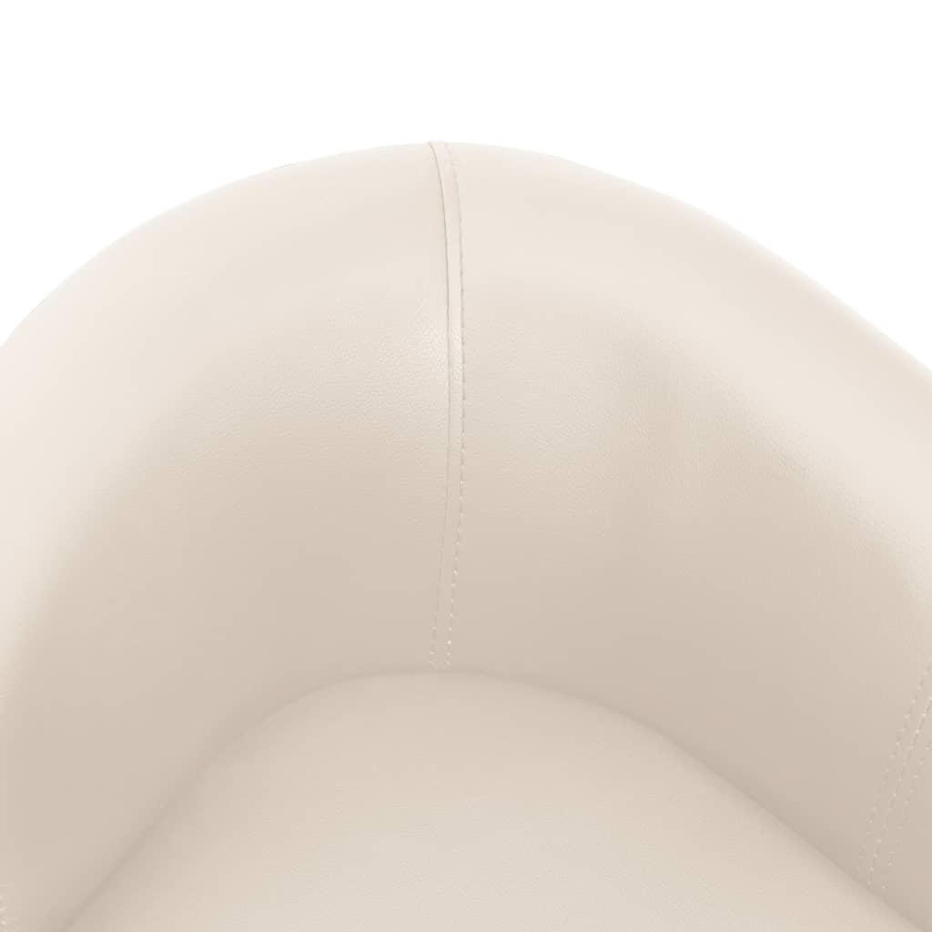 Hundesofa Creme 67x41x39 cm Kunstleder