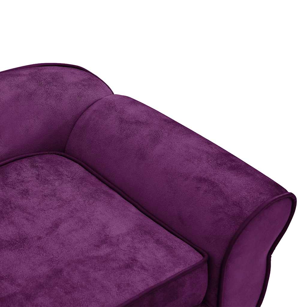 Canapé pour chien rouge bordeaux 72x45x30 cm peluche