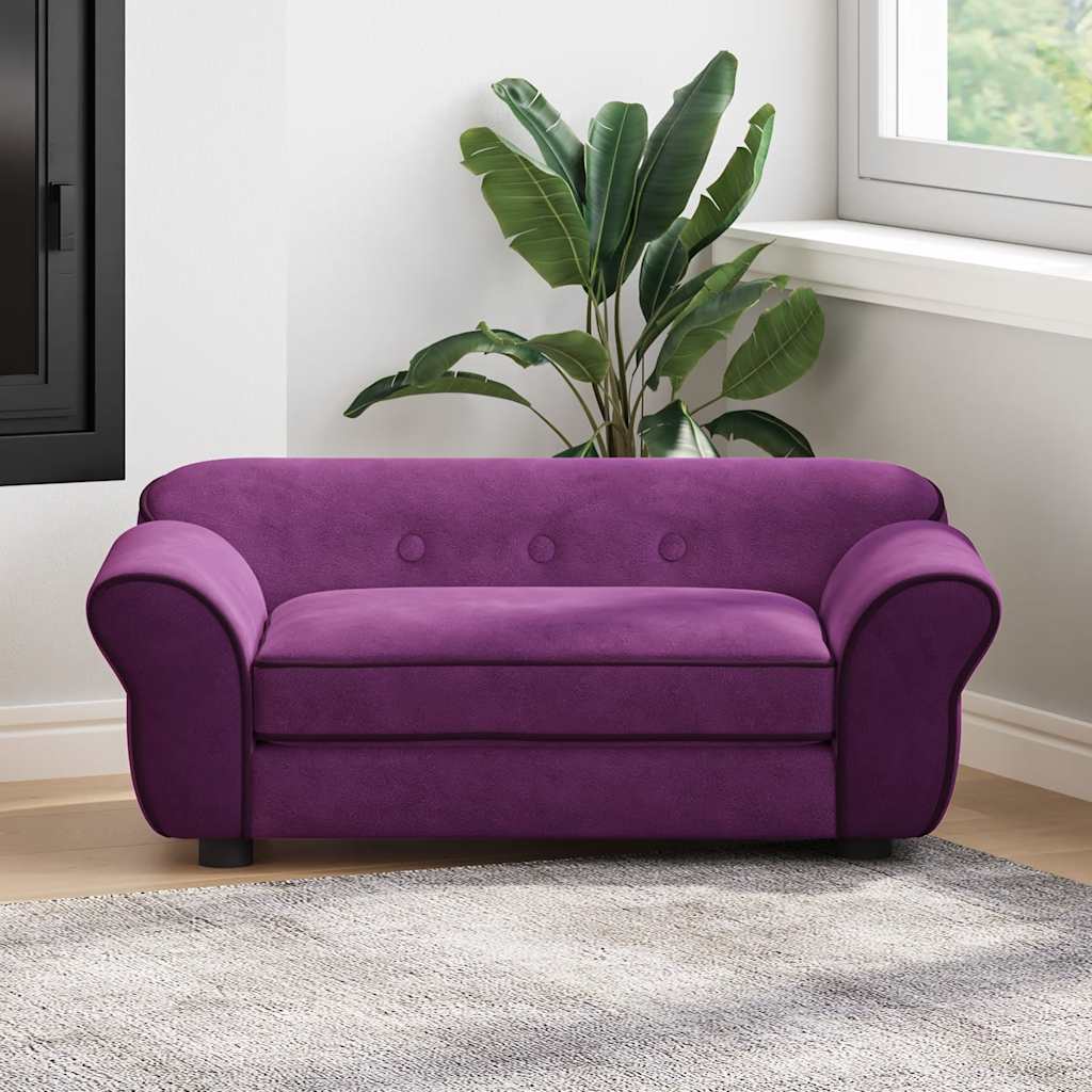 Canapé pour chien rouge bordeaux 72x45x30 cm peluche