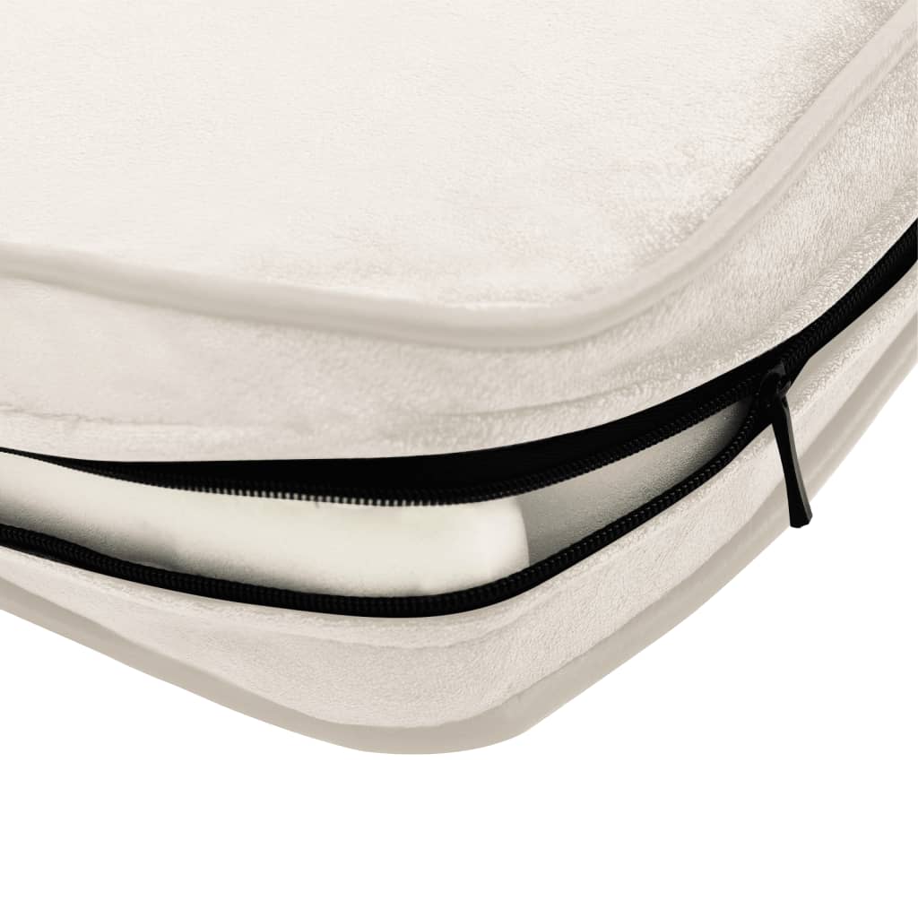 Hundesofa Creme 81x43x31 cm Plüsch und Kunstleder