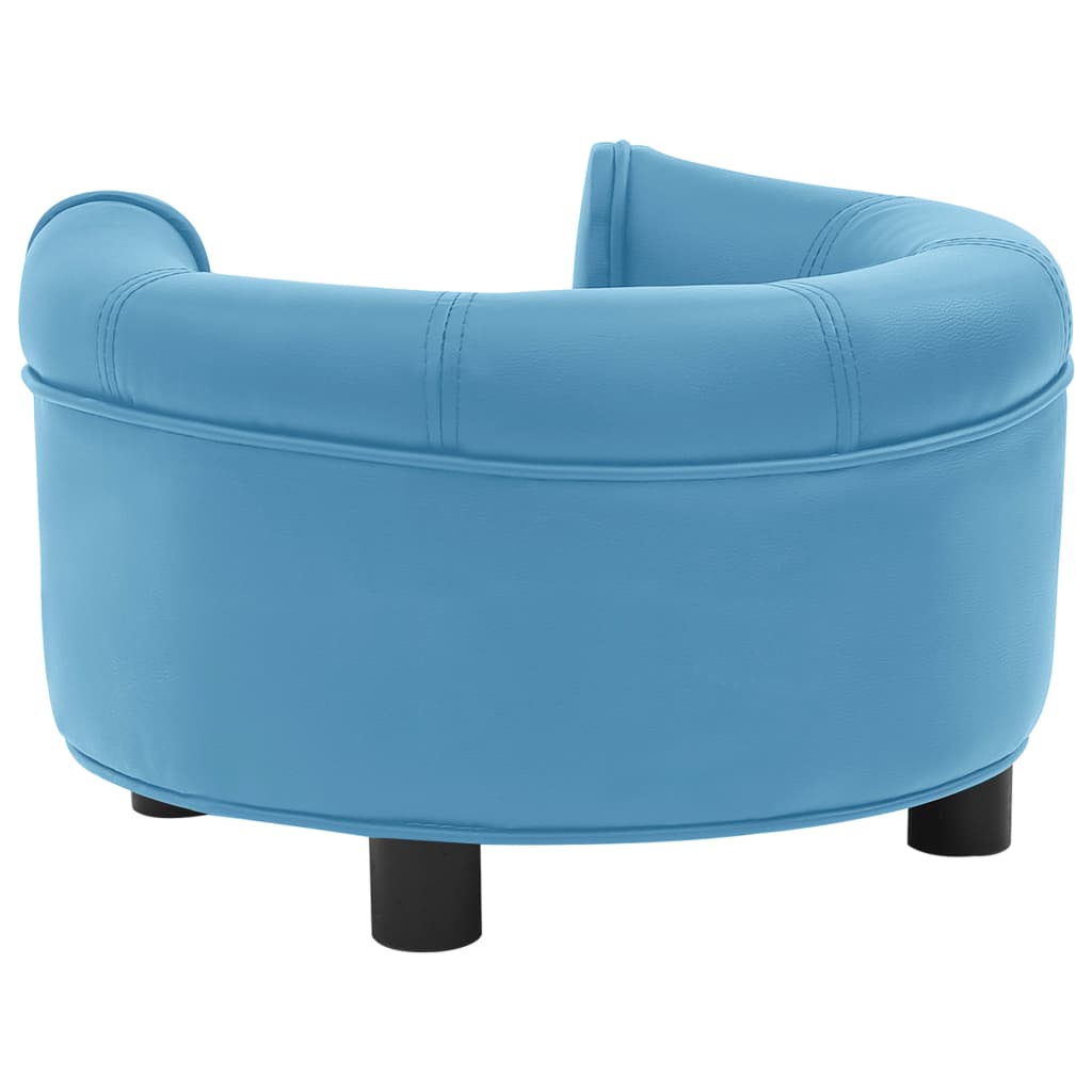 Hundesofa Türkis 48x48x32 cm Plüsch und Kunstleder