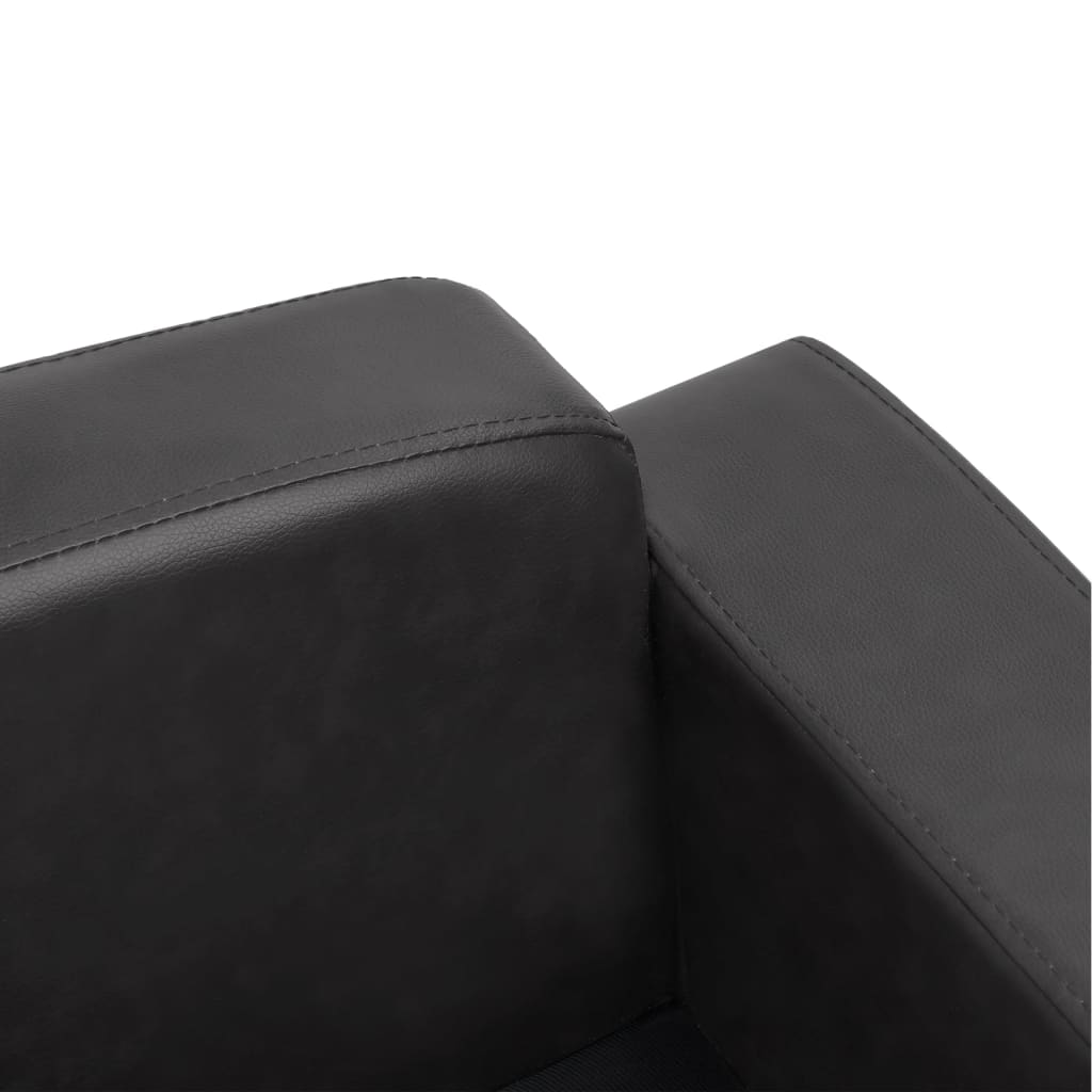 Hundesofa Dunkelgrau 80x50x40 cm Kunstleder