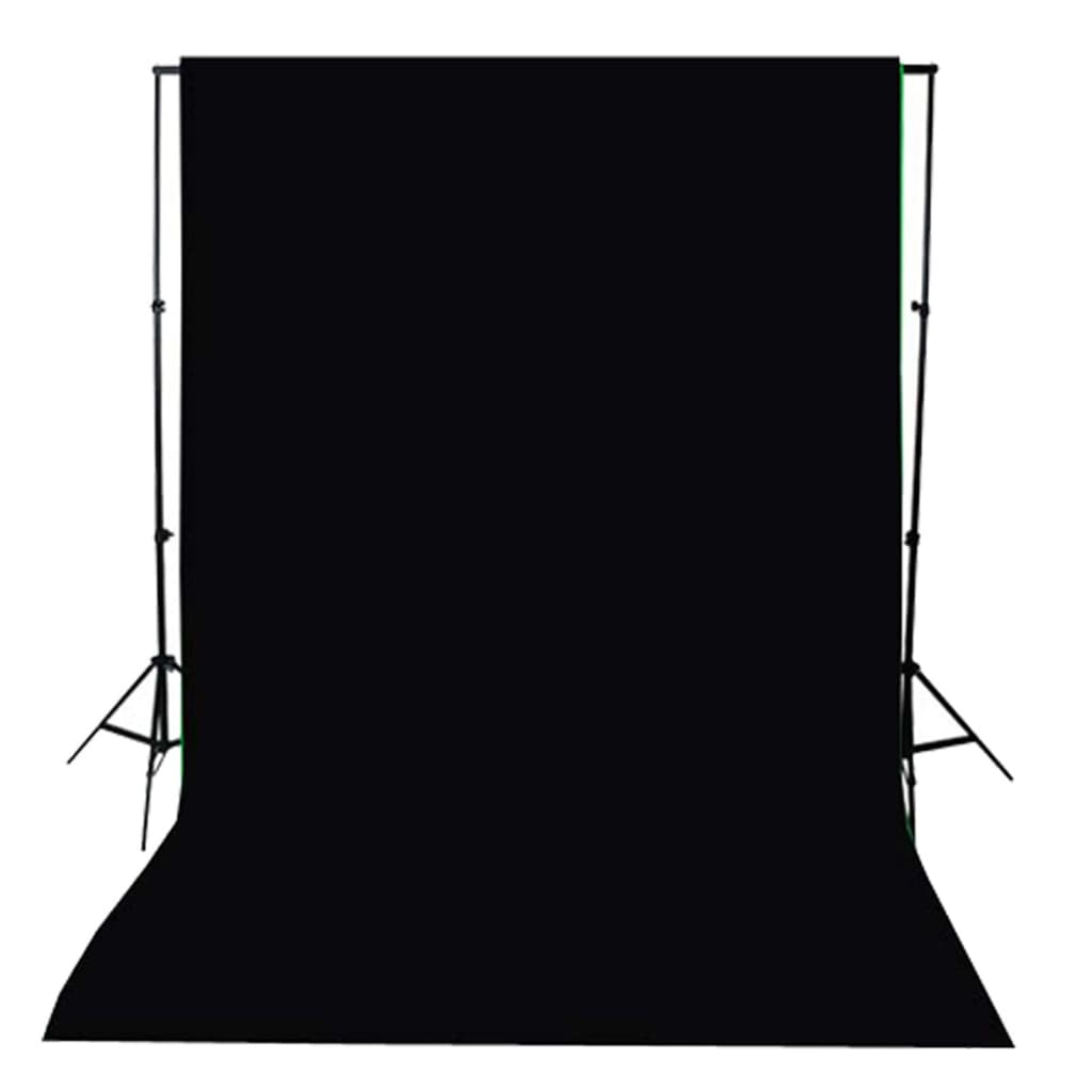 Ensemble studio photo avec lampes, parapluies, fond et réflecteur