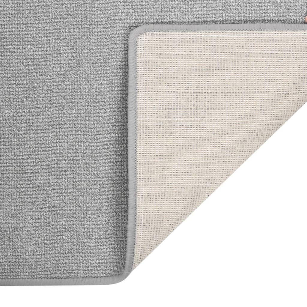 Tapis de couloir gris clair 80x150 cm