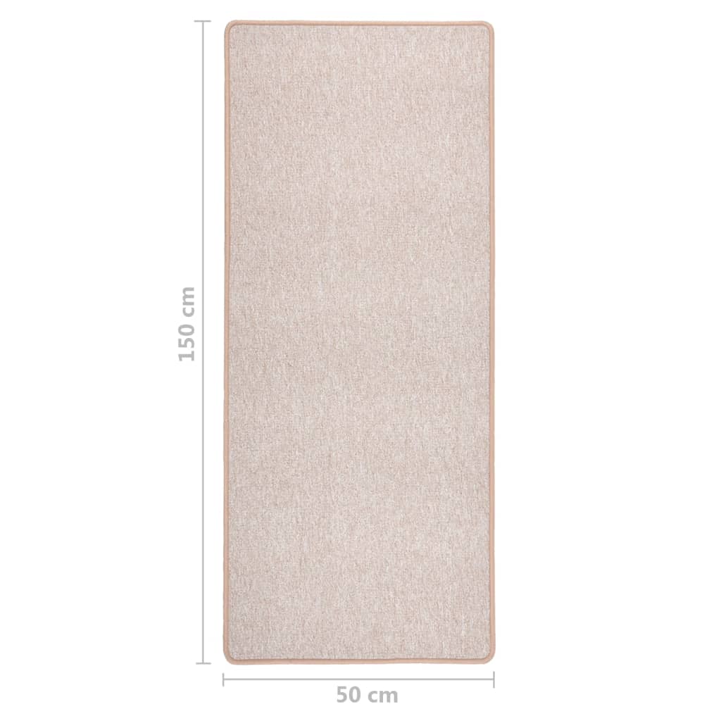 Teppichläufer Taupe 50x150 cm