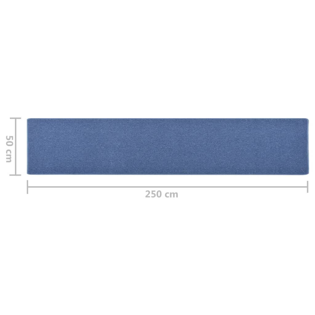Teppichläufer Blau 50x250 cm