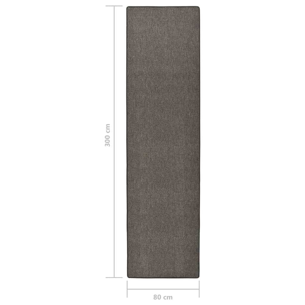 Teppichläufer Sisal-Optik Anthrazit 80x300 cm
