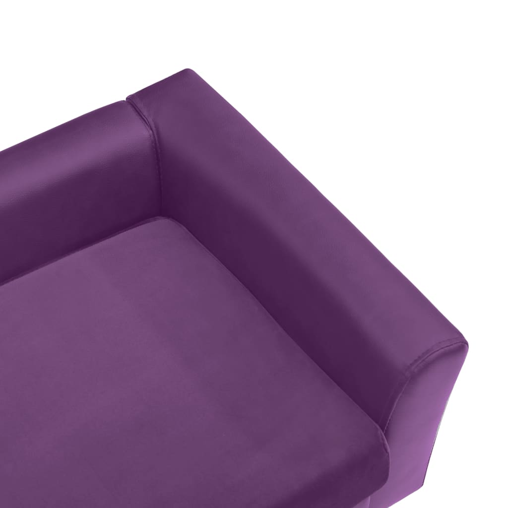 Hundesofa Schaumstoffkissen 60x43x30cm Plüsch Kunstleder
