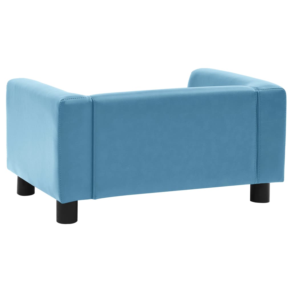 Hundesofa Schaumstoffkissen Türkis 60x43x30cm Plüsch Kunstleder