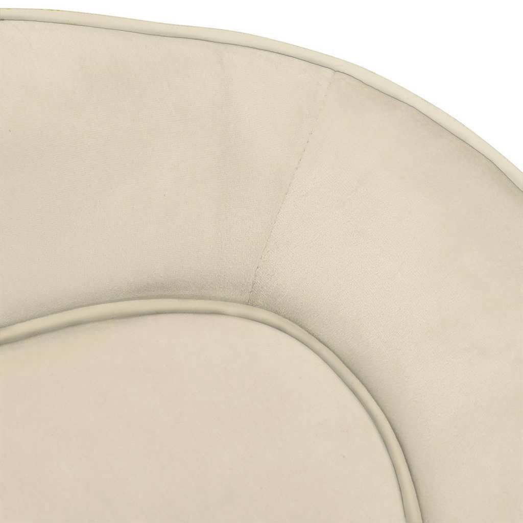 Hundesofa Creme 67x47x36 cm Plüsch