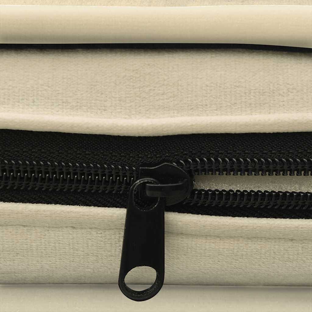 Hundesofa Creme 67x47x36 cm Plüsch