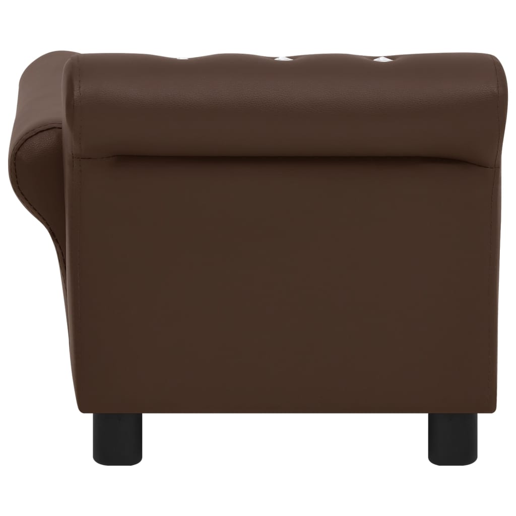 Hundesofa Braun 83x45x42 cm Kunstleder