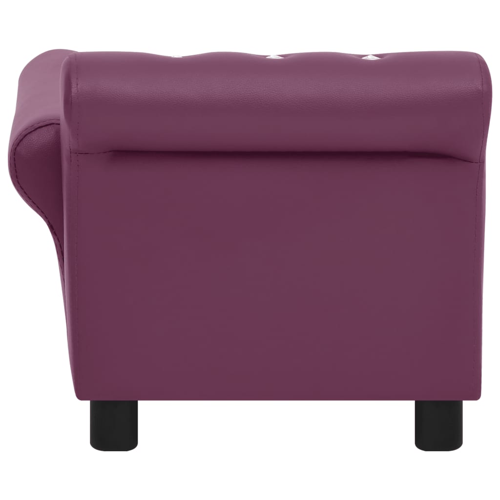 Hundesofa Burgunderrot 83x45x42 cm Kunstleder