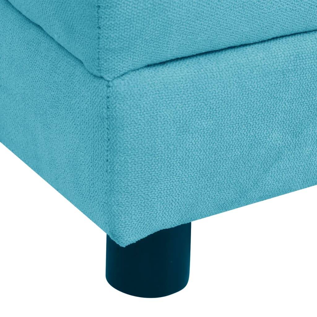 Hundesofa mit Kissen Türkis 83x44x44 cm Plüsch