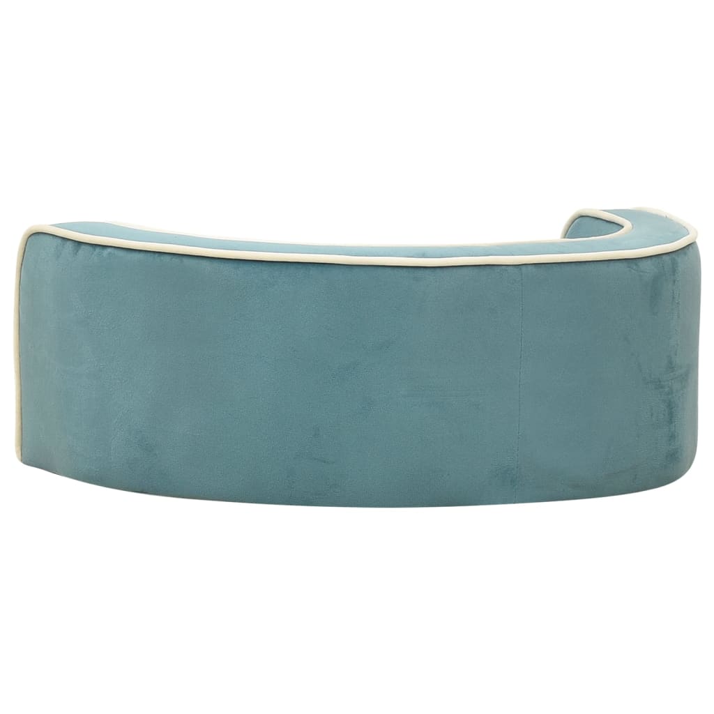 Hundesofa Klappbar Türkis 73x67x26 cm Plüsch Waschbares Kissen