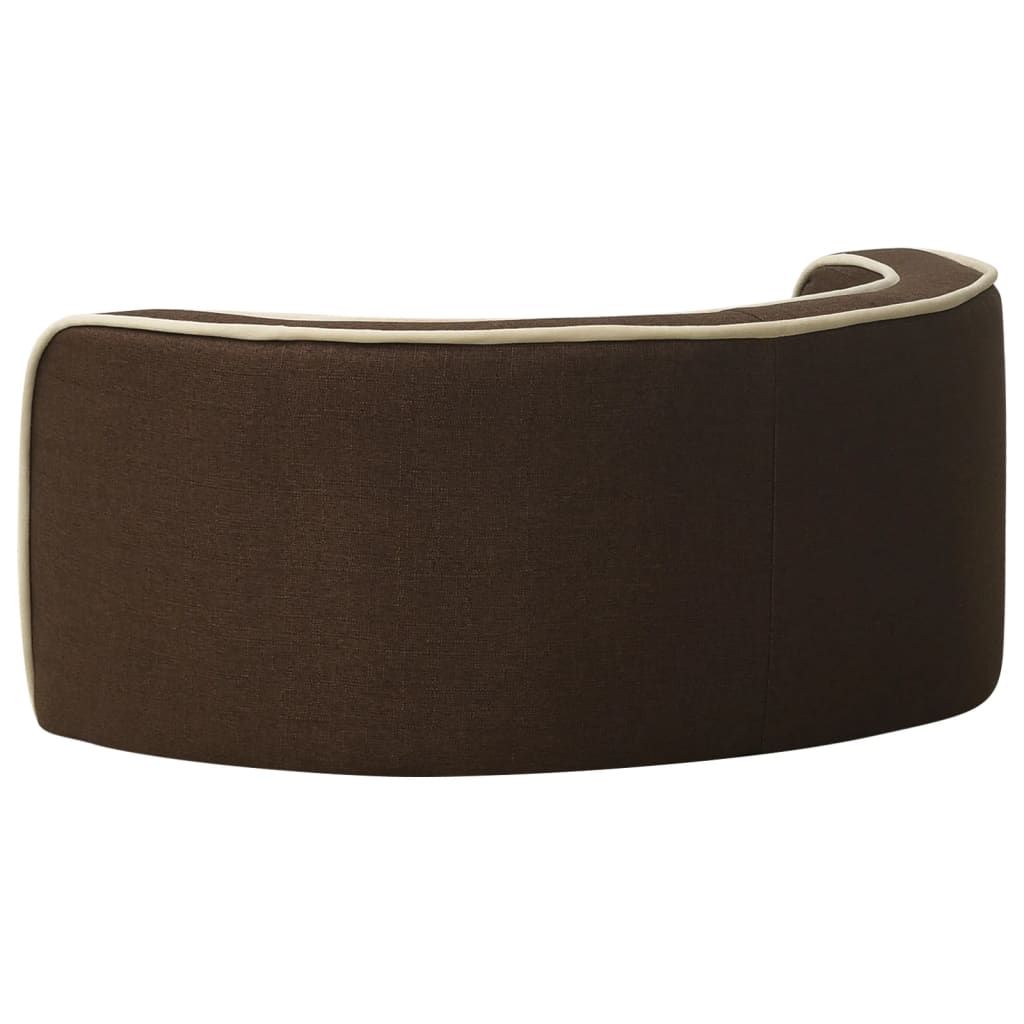 Hundesofa Klappbar Braun 76x71x30 cm Leinen Waschbares Kissen